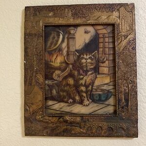 Four Dimensional Artini Engraving Twin Etched Hand Painted As Is